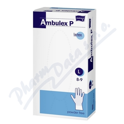 Ambulex P Latex rukavice nepudrované L 100ks