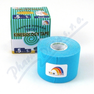TEMTEX kinesio tejpovací páska modrá 5cmx5m