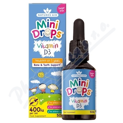 Vitamín D3 kapky pro děti (400 IU) 50ml