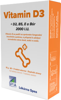 SPEA Vitamín D3 2000 I.U. 40+5tbl.