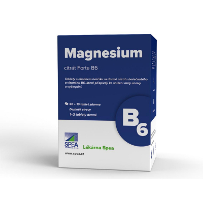 SPEA Magnesium citrát+B6 50+10 tbl.
