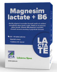 SPEA Magnesium laktát+B6 50+10 tbl.