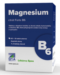SPEA Magnesium citrát+B6 50+10 tbl.